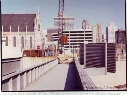 Print, Photographic - Walkway Over Lodge Freeway, Facing East