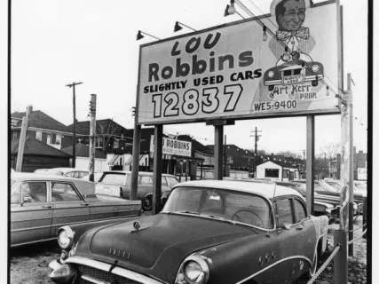 Print, Photographic - Lou Robbins' Motor Sales, 12837 Livernois
