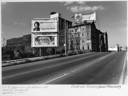Print, Photographic - On E. Jefferson at Bellevue St., looking northeast