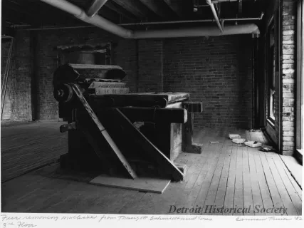 Print, Photographic - Fur removing machine from Traugott Schmidt & Sons, third floor