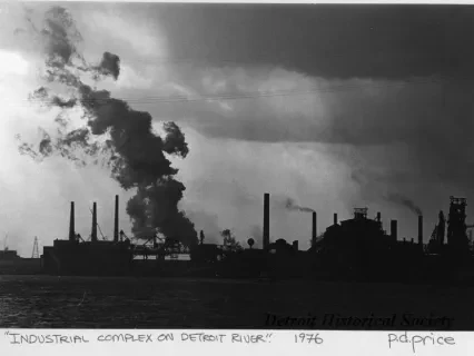Print, Photographic - Industrial Complex On Detroit River