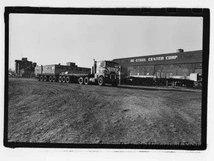 Print, Photographic - Steel Yard Behind Re-Steel Center Corporation