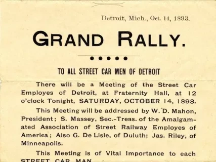 Handbill, Political