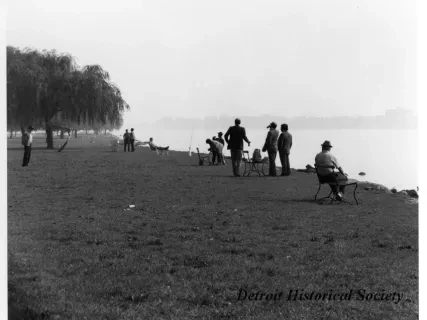 Print, Photographic - People on Belle Isle Shoreline