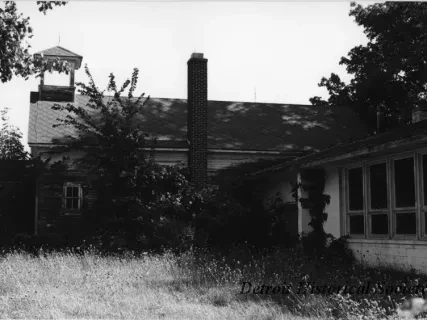 Print, Photographic - Berger School (about 1894), View from west of Romeo Plank