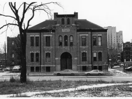 Print, Photographic - Clay School, 453 Myrtle, Det, MI