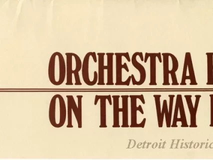 Booklet - Orchestra Hall: On the Way Back