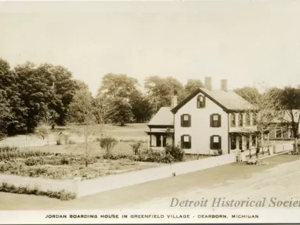 Postcard - Jordan Boarding House in Greenfield Village - Dearborn, Michigan
