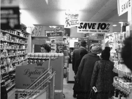 Print, Photographic - Interior of AAA Discount Store