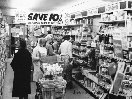 Print, Photographic - Interior of AAA Discount Store
