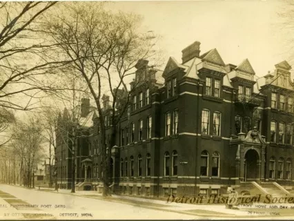 Postcard - The Detroit Home and Day School, Detroit, Mich.