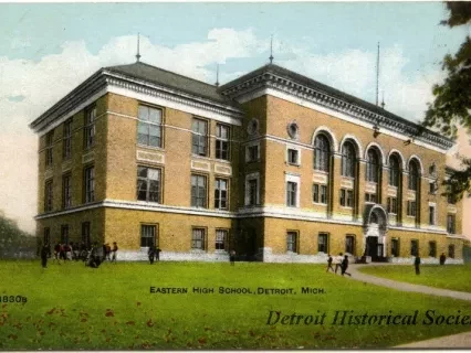 Postcard - Eastern High School, Detroit, Mich.