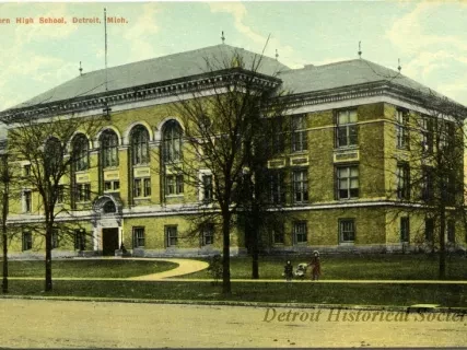 Postcard - Eastern High School, Detroit, Mich.