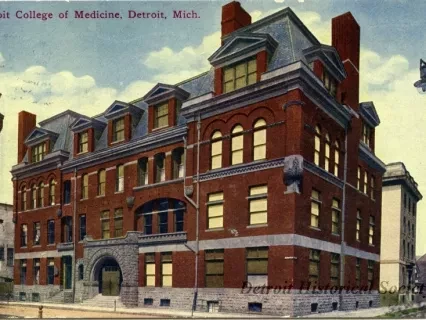 Postcard - Detroit College of Medicine, Detroit, Mich.