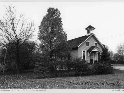 Print, Photographic - Backview of Original Pine Lake School
