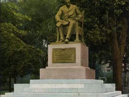 Postcard - Pingree Monument, Detroit, Mich.