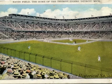 Postcard - Navin Field, The Home of the Detroit Tigers, Detroit, Mich.