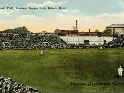 Postcard - Navin Field, American League Park, Detroit, Mich