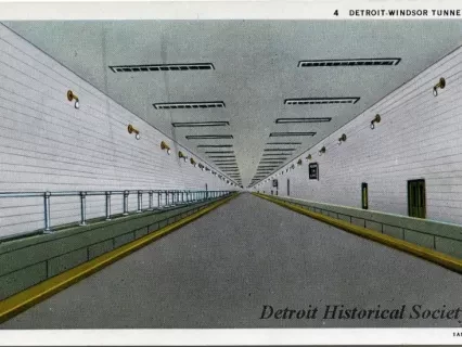 Postcard - Detroit-Windsor Tunnel