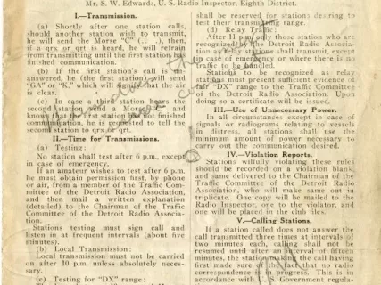 Newsletter - Detroit Radio News, Vol. 2, No. 1