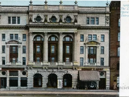 Postcard - The Detroit Opera House, Detroit, Mich.