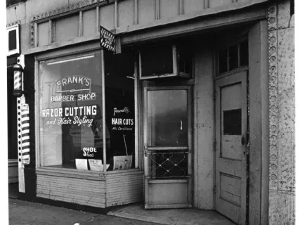 Print, Photographic - Frank's Barber Shop