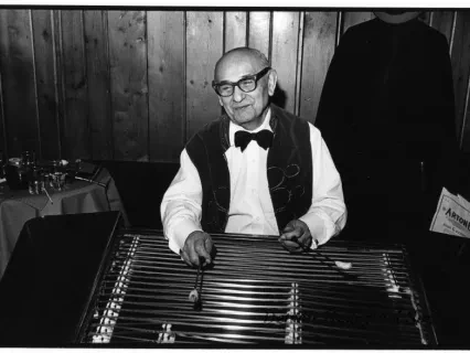Print, Photographic - Boldi Garber, Cimbalom Player, Kovac's Bar, Delray