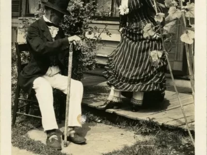 Postcard - Guides at Walker Tavern. Brooklyn, Mich.