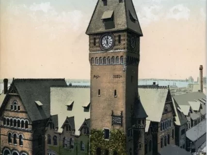 Postcard - Michigan R. R. Depot, Detroit, Mich.