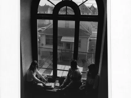 Print, Photographic - Immaculate Conception Ukrainian Catholic School - View From a Rear Window