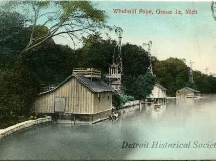 Postcard - Windmill Point, Grosse Ile, Mich.
