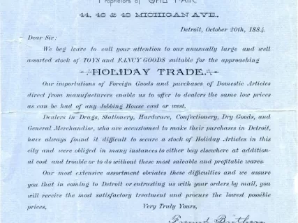 Advertisement - Freund Brothers