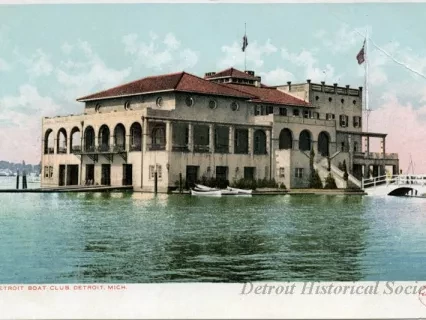 Postcard - Detroit Boat Club, Detroit, Mich.