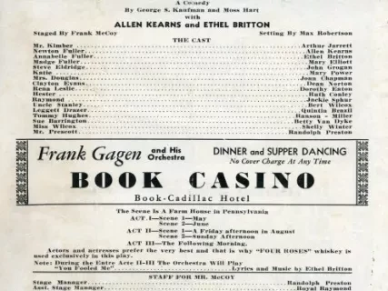 Program, Theater