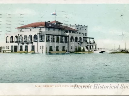 Postcard - Detroit Boat Club, Detroit, Mich.