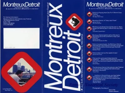 Brochure - Montreux Detroit
International Jazz Festival