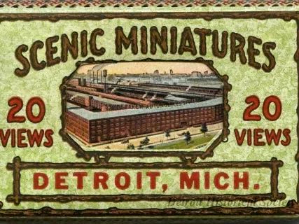 Post Folder - Scenis Miniatures, Detroit, Mich.