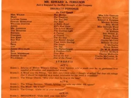 Program, Theater