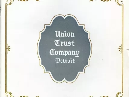 Booklet - Union Trust Company - Detroit