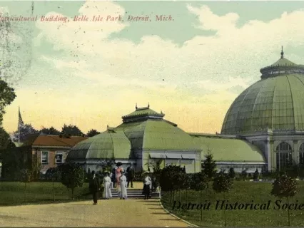 Postcard - Horticultural Building, Belle Isle Park, Detroit, Mich.