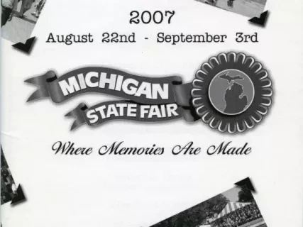 Program - 2007 Michigan State Fair Souvenir Program