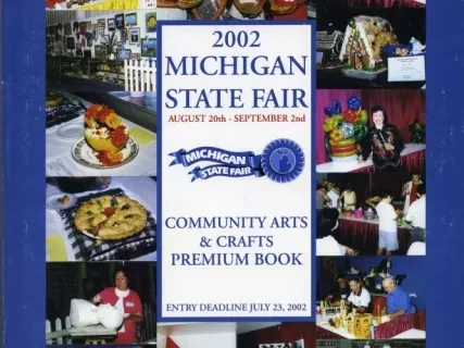 Program - 2002 Michigan State Fair Community Arts & Crafts Premium Book