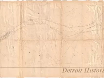 Chart, Navigational - Chart of St. Clair Flats
Showing the Positions of Light House & Beacon 
Now in Course of Erection and the Channel Excavated in 1857& 1858