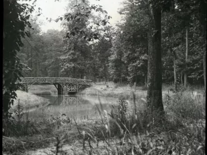 Transparency, Lantern-slide - An old bridge on Belle Isle