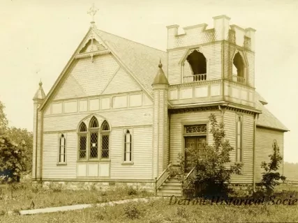 Postcard - St. John's Church, Dryden Mich.