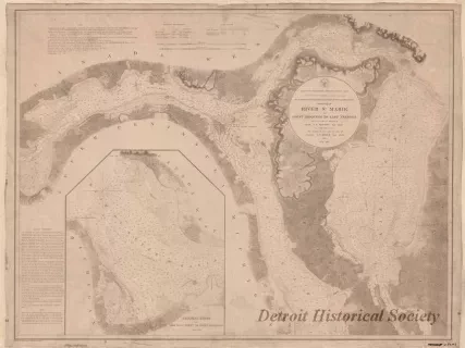 Chart, Navigational - Chart No. 1 of River Ste. Marie from
Point Iroquois to East Neebish