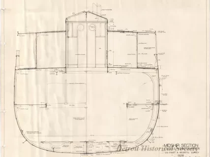 Drawing, Technical - Midship Section
C&GSS Hydrographer