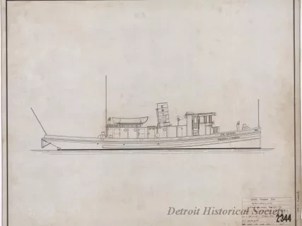 Drawing, Technical - Steel Harbor Tug
(Hull No. 64)