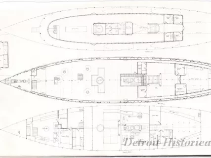 Photocopy - Str. No. 127, Deck & Cabin Plan