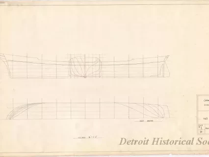 Drawing, Technical - Hull Plan
(James. F. Joy)